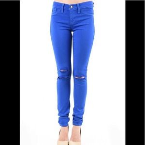Royal blue distressed KanCan jeans
